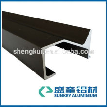 Chinese manufacturer of aluminium extrusion profiles with anodize black surface for furniture aluminium profiles